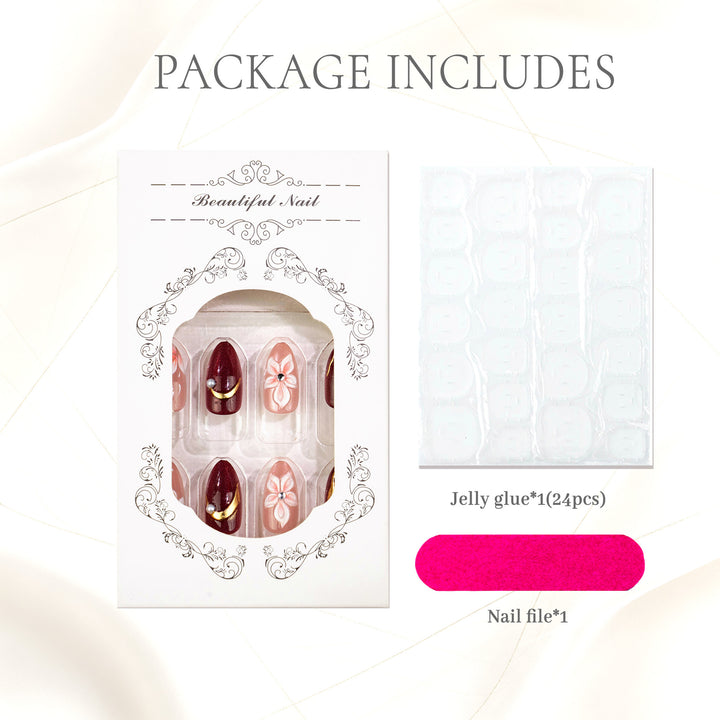 Dekoratives Press-On Nagelset