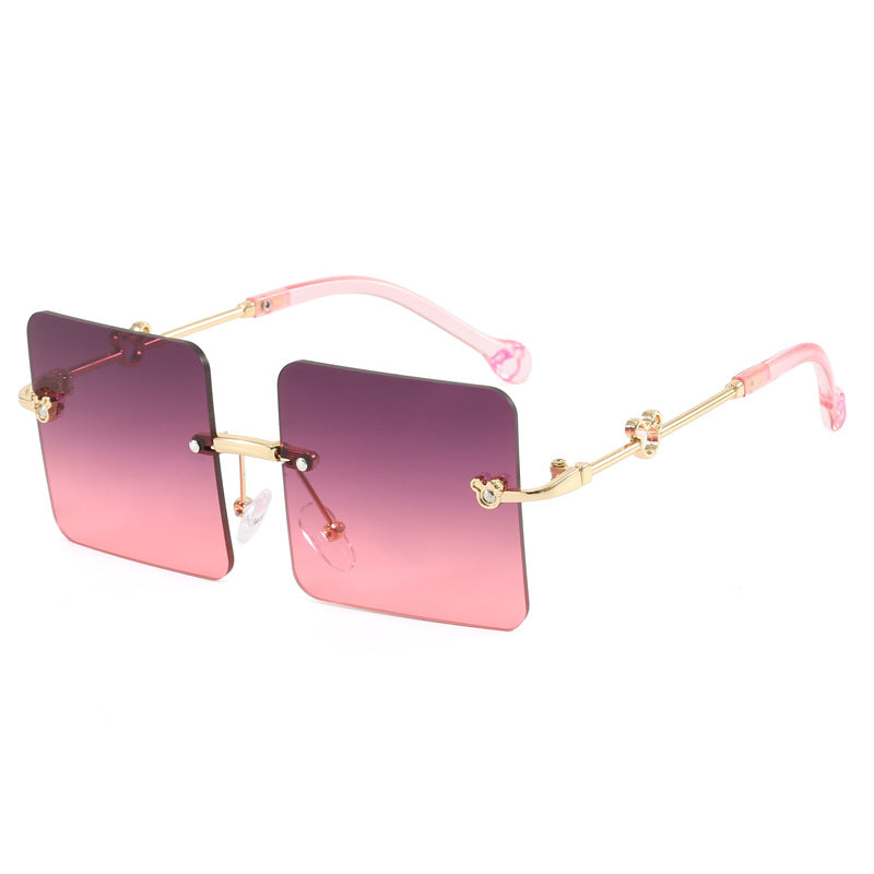 Damen quadratische Sonnenbrille mit luxuriösem, hochwertigem Rahmen Karnz