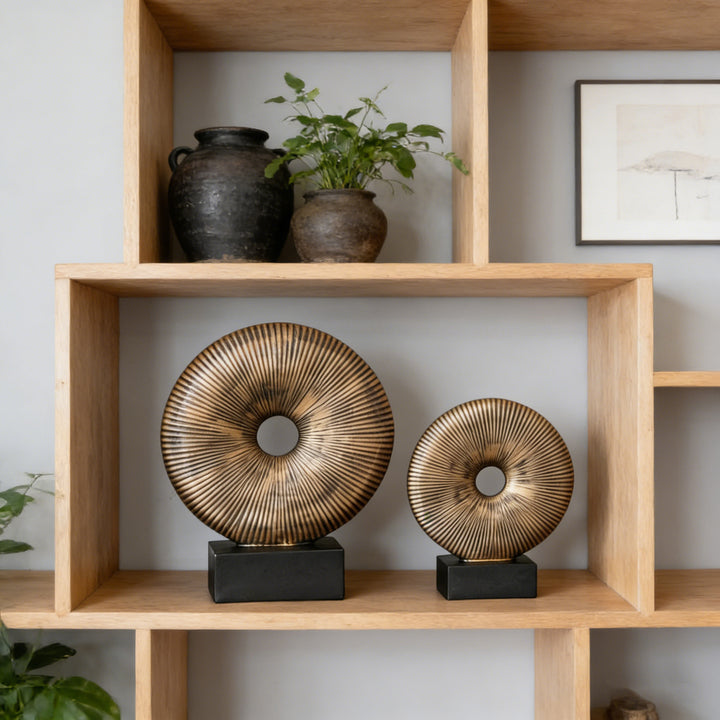 Dekorative runde Plattenskulptur