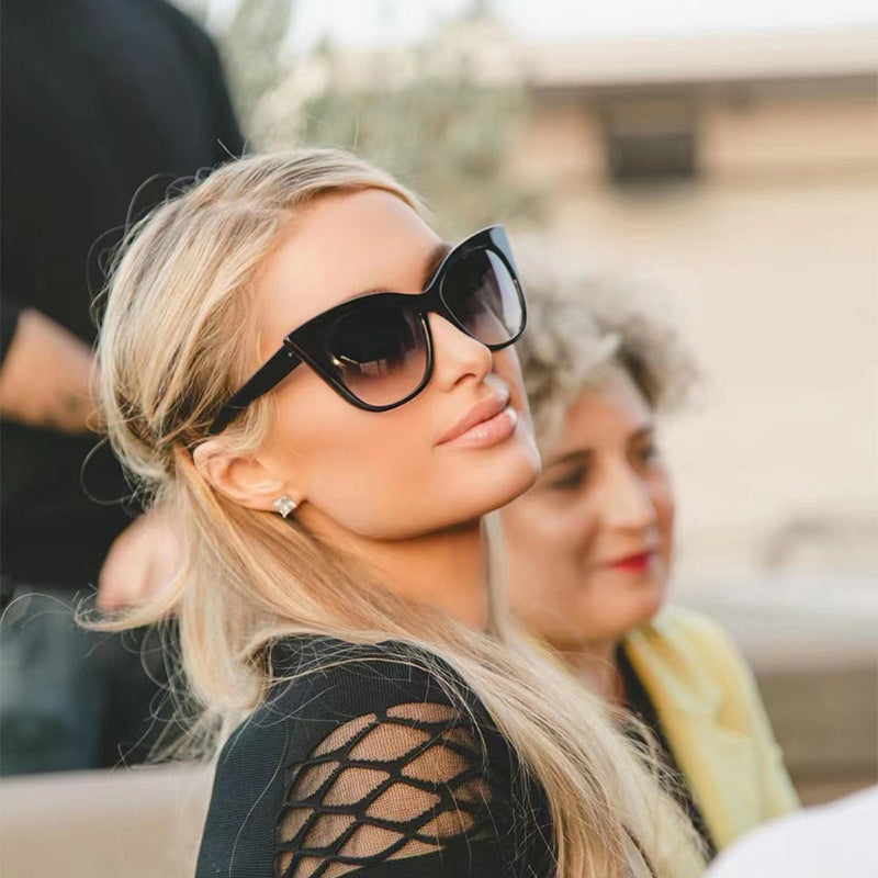Damen Sonnenbrille im trendigen Cat-Eye Design mit auffälligem Leopardenmuster Karnz