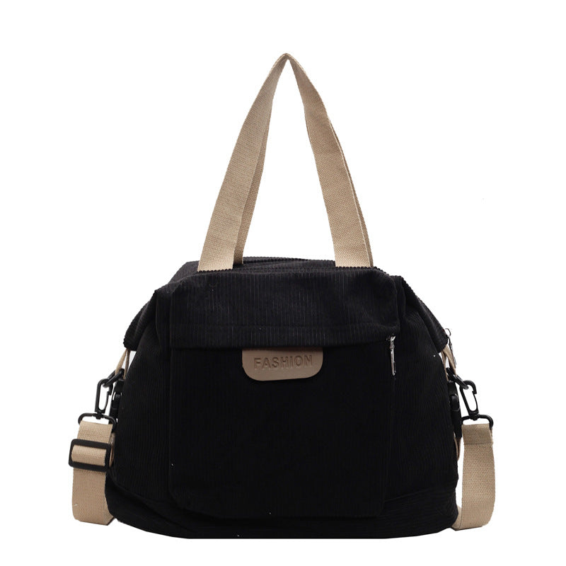 Corduroy Casual Schultertasche Karnz
