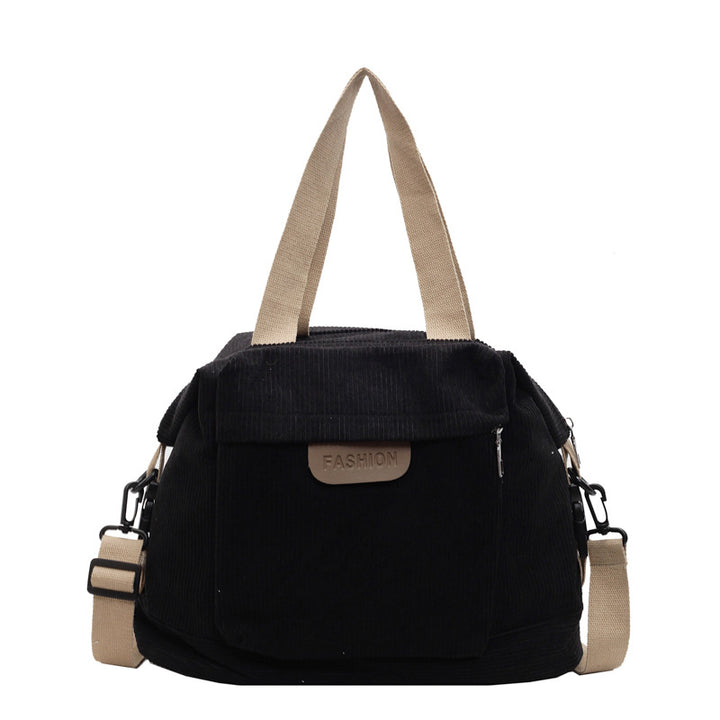 Corduroy Casual Schultertasche Karnz