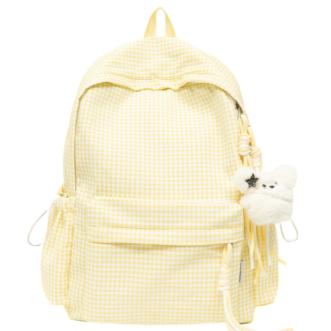 Charmanter karierten Muster Rucksack
