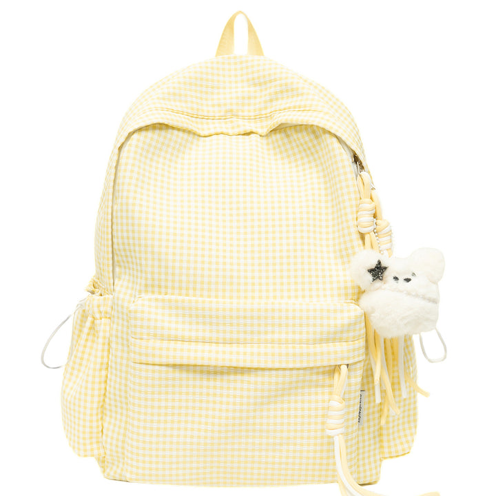 Charmanter karierten Muster Rucksack