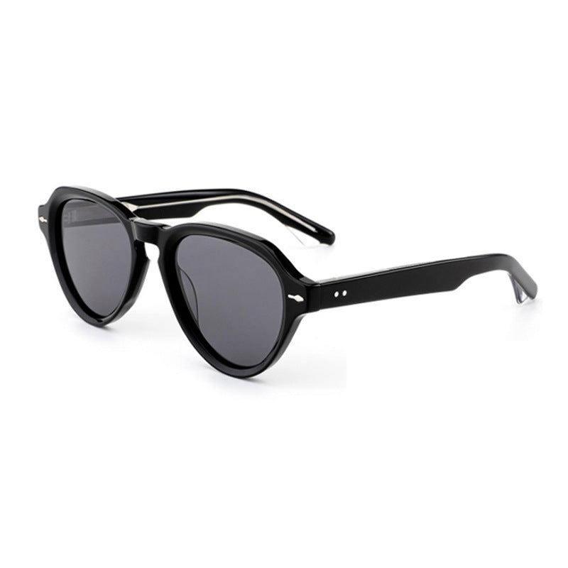 Damen modische Sonnenbrille im eleganten, runden Design mit polarisierten Gläsern Karnz