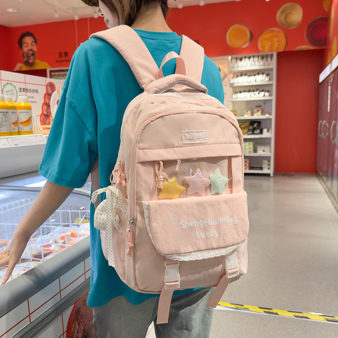 Transparenter Fenster-Rucksack Karnz