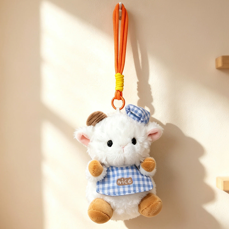 Plüsch Ram Doll Bag Charm Anhänger Schlüsselanhänger mit Kleid und Schlaufe Karnz