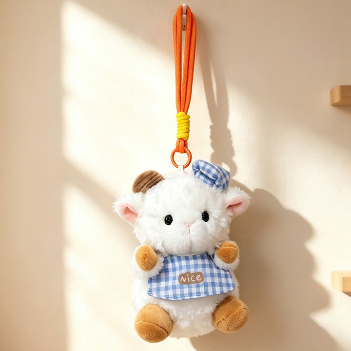 Plüsch Ram Doll Bag Charm Anhänger Schlüsselanhänger mit Kleid und Schlaufe Karnz