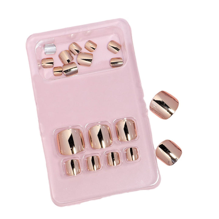 Premium Metallic Press-On Nail Set Karnz