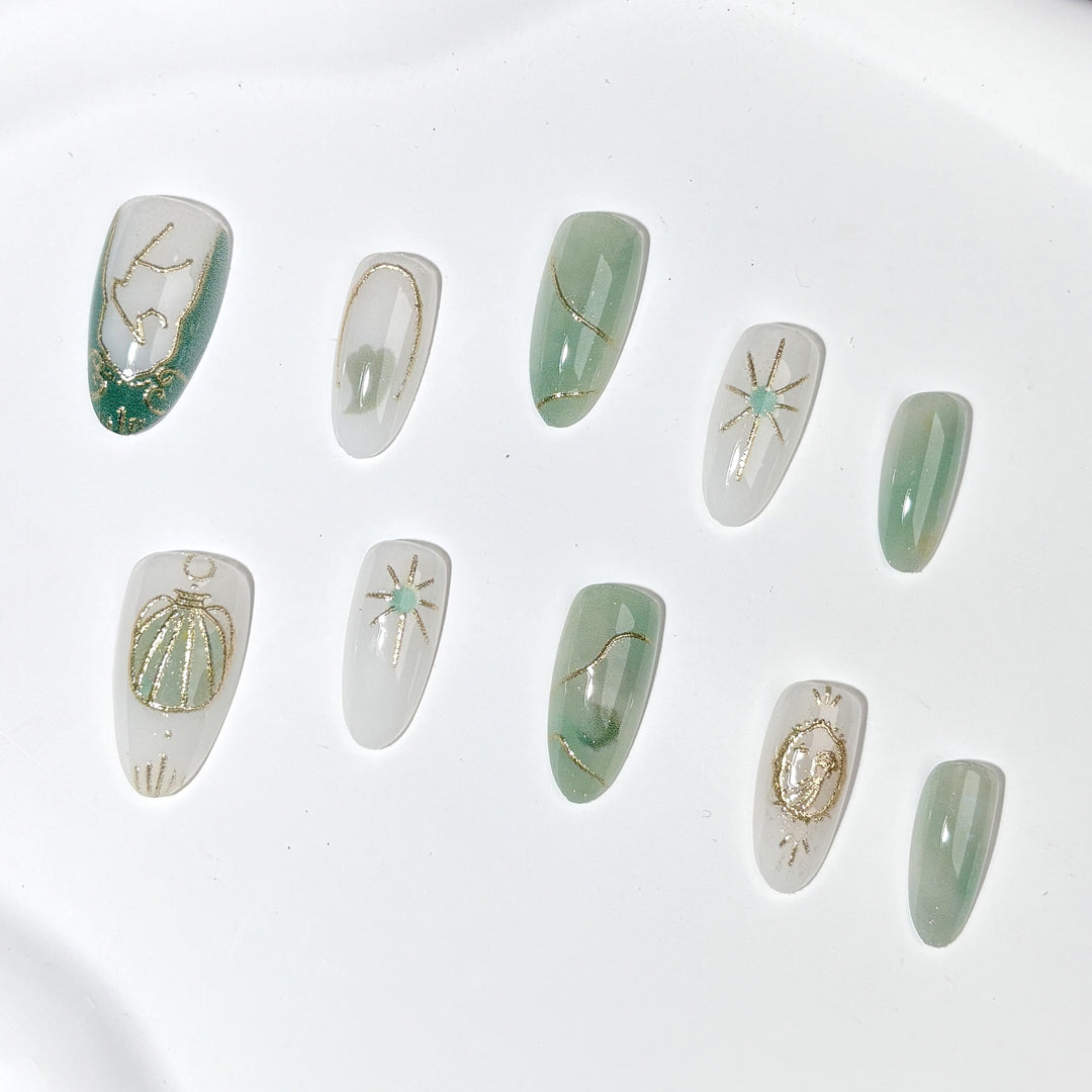 Dekoratives Press-On Nagelkunstset 1790745388