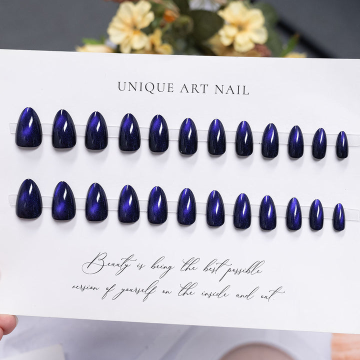 Glänzendes, langanhaltendes Press-On-Nagelset