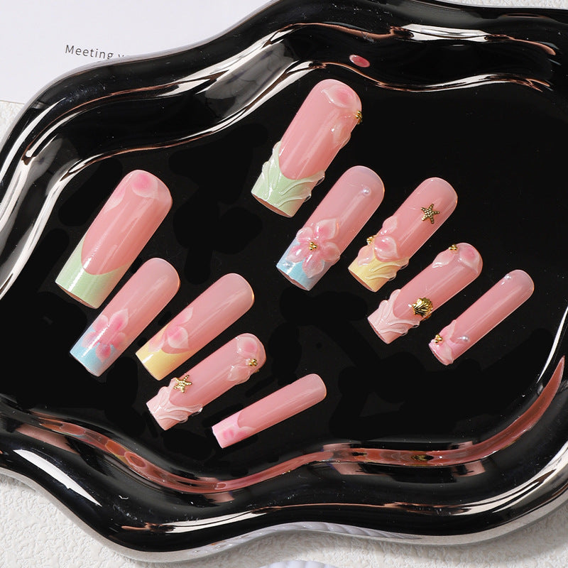 Floral Artisan Press-On Nail Set Karnz