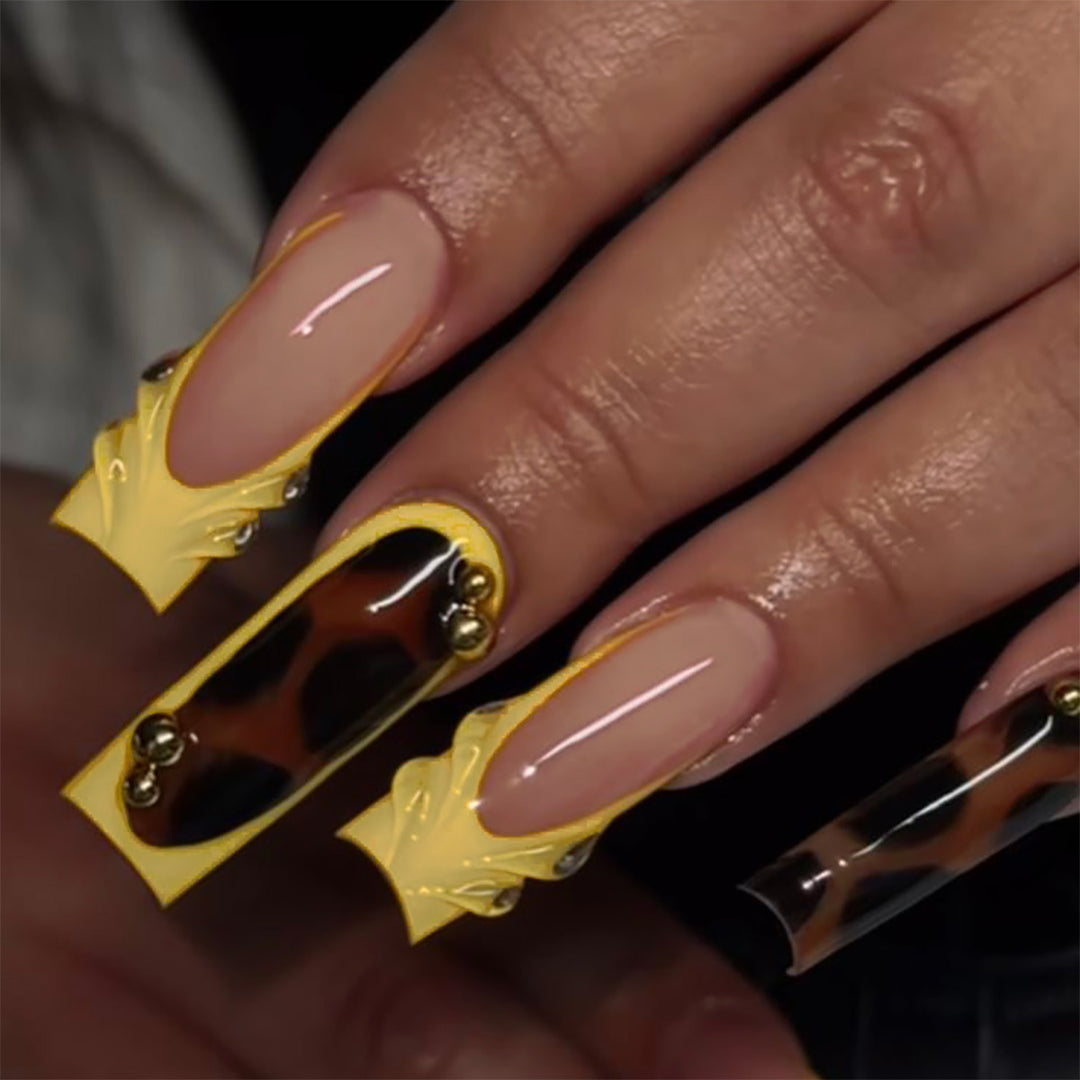 Premium Ornate Stiletto Druck-Nägel Karnz