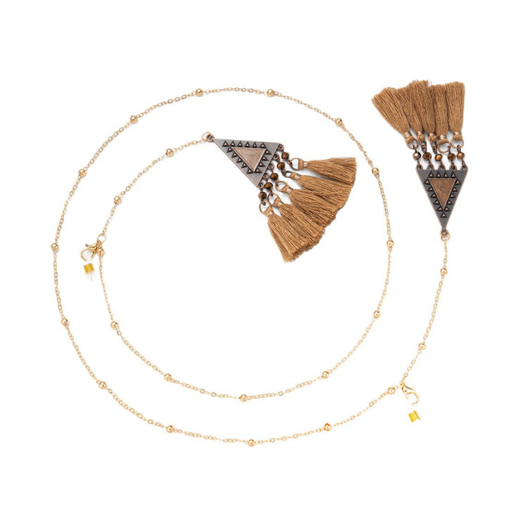 Bohemian Quasten Brillen Kette Karnz