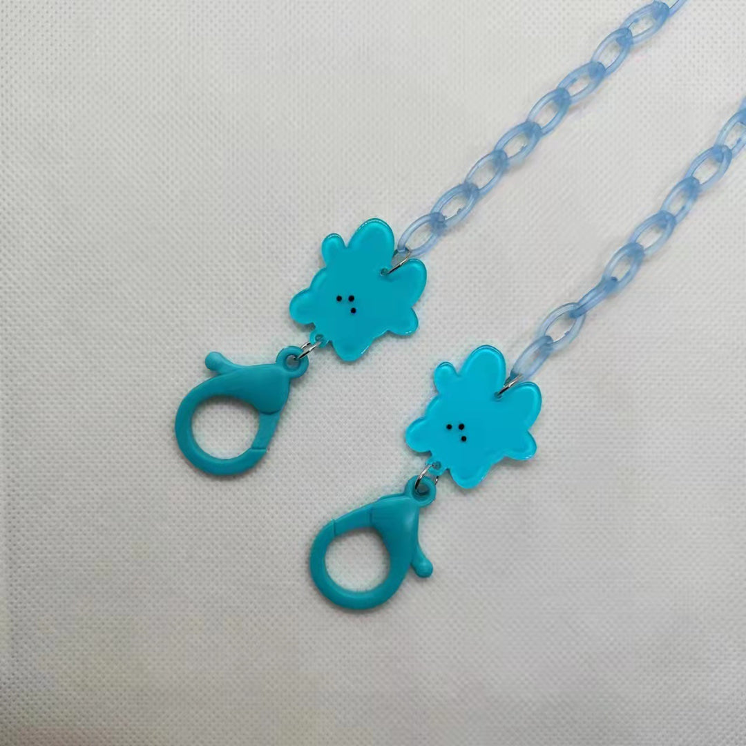 Verspielte Brillenhalterkette mit Blumenmotiv Karnz