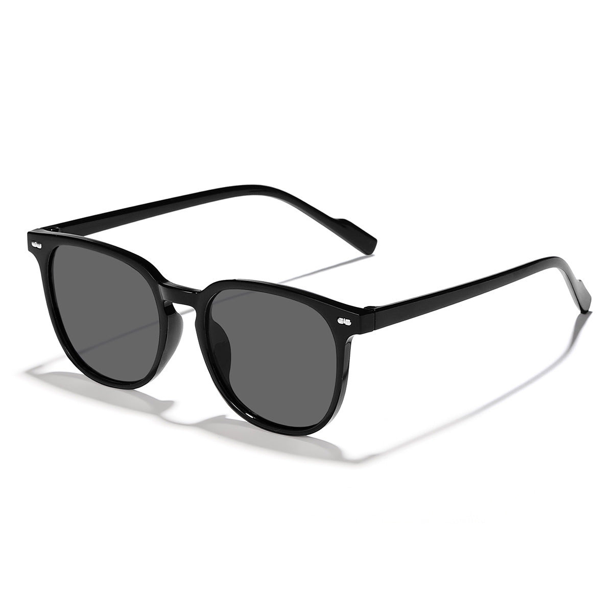Damen modische Sonnenbrille mit transparentem Rahmen und hochwertigen Gläsern Karnz