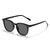 Damen modische Sonnenbrille mit transparentem Rahmen und hochwertigen Gläsern Karnz