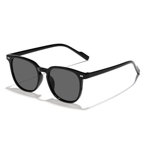 Damen modische Sonnenbrille mit transparentem Rahmen und hochwertigen Gläsern Karnz