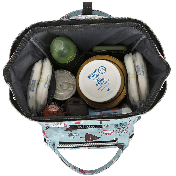 Vielseitiger Blattdruck Reise-Rucksack Karnz