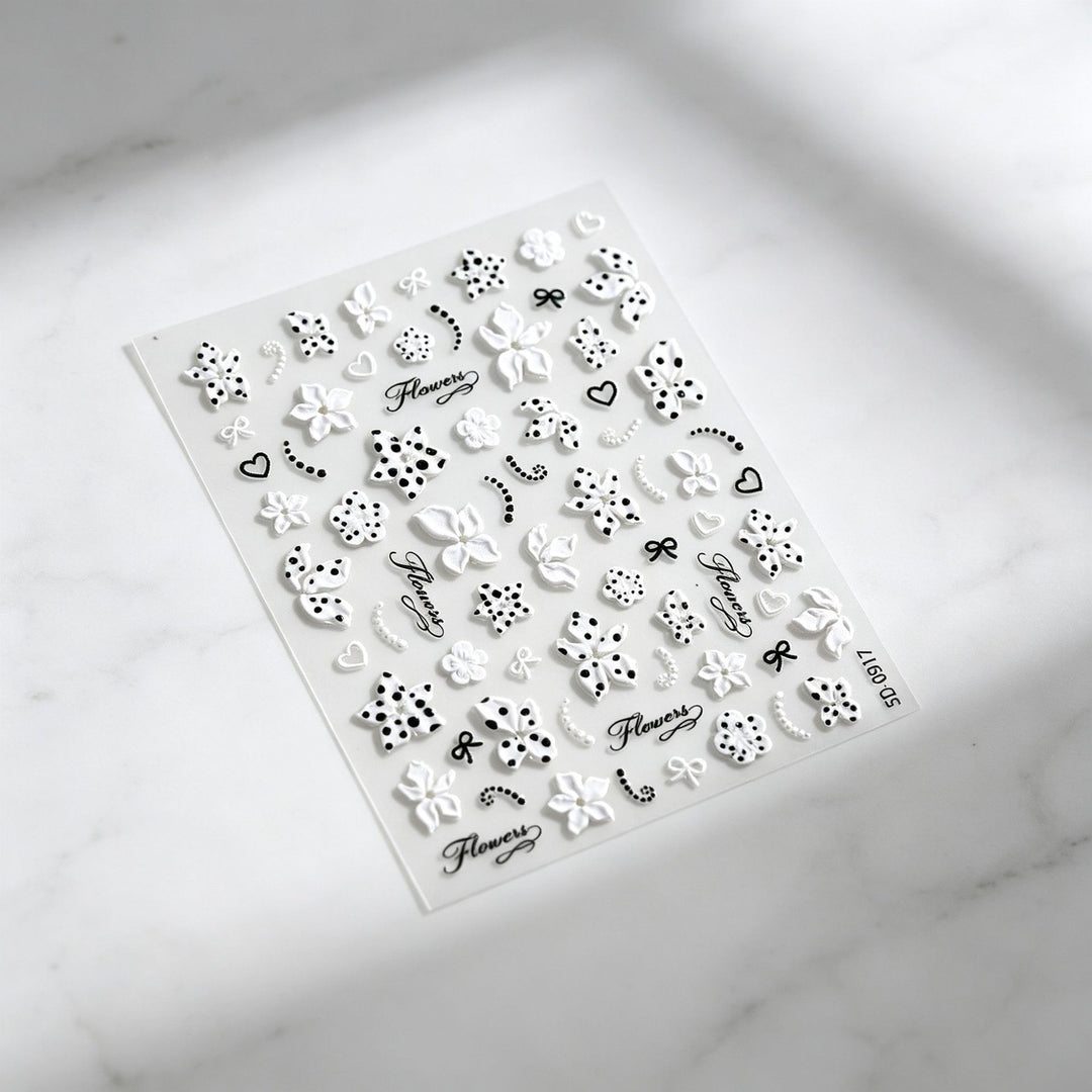 Floral Decorative Nail Art Aufkleber