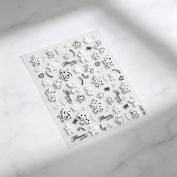 Floral Decorative Nail Art Aufkleber