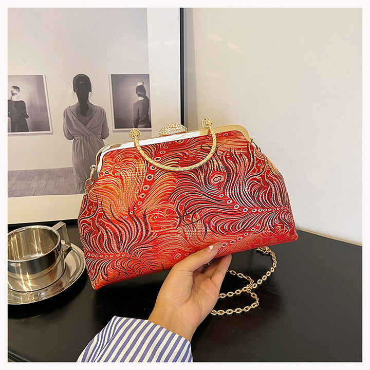 Elegante verzierte Abendhandtasche