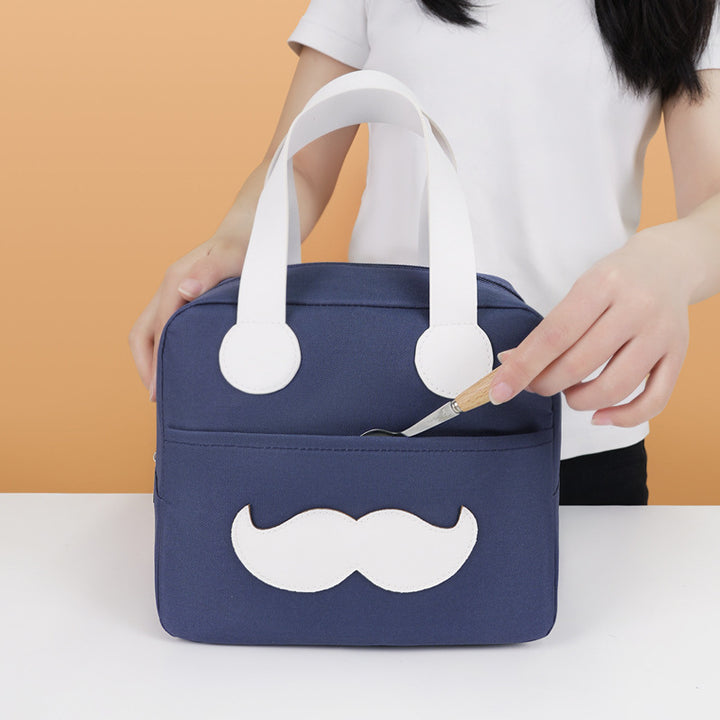 Spaß Charakter isolierte Lunch Tasche