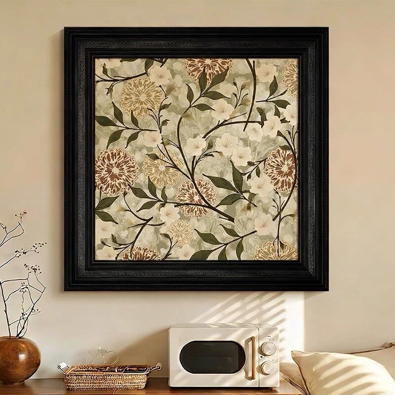Gerahmtes florales Kunstwerk