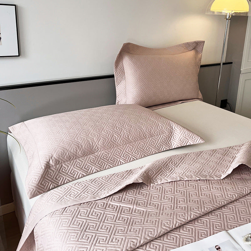 Gep quilting Wendbare Bettbezug Bettwäsche Set mit bestickten Ecken Kissenbezügen