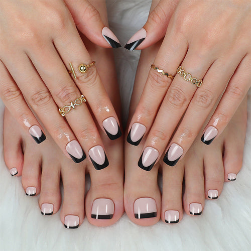 Elegantes Aufklebenägel-Set mit einzigartigem Ombre-Design Karnz