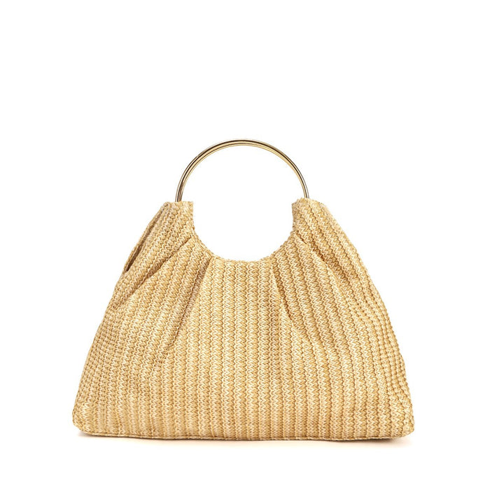 Texturiertes Metallic-Abendhandtasche