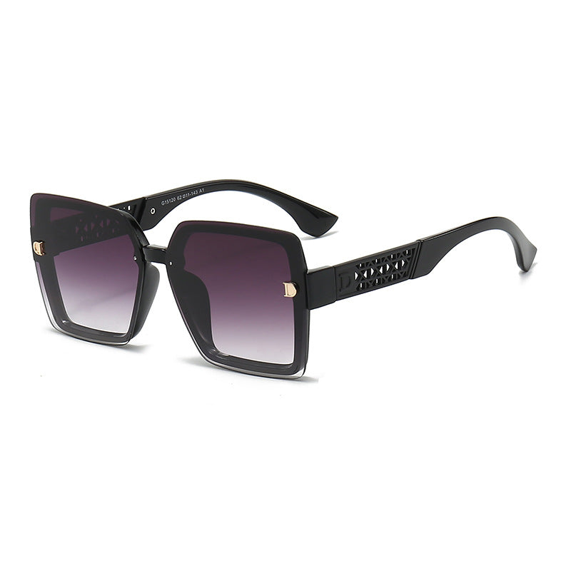 Damen modische quadratische Sonnenbrille mit robustem Rahmen und UV-Schutz Karnz