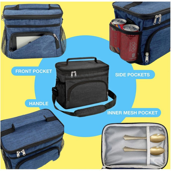 Kühltasche mit Mehreren Fächern und Strapazierfähigem Tragegriff Karnz
