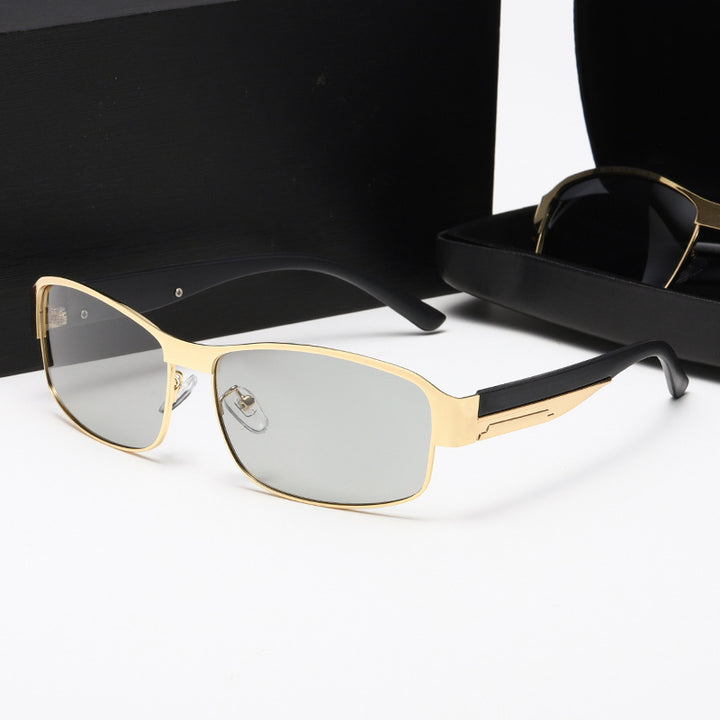 Damen Sportliche Sonnenbrille mit robustem Metallrahmen und polarisierenden Gläsern Karnz