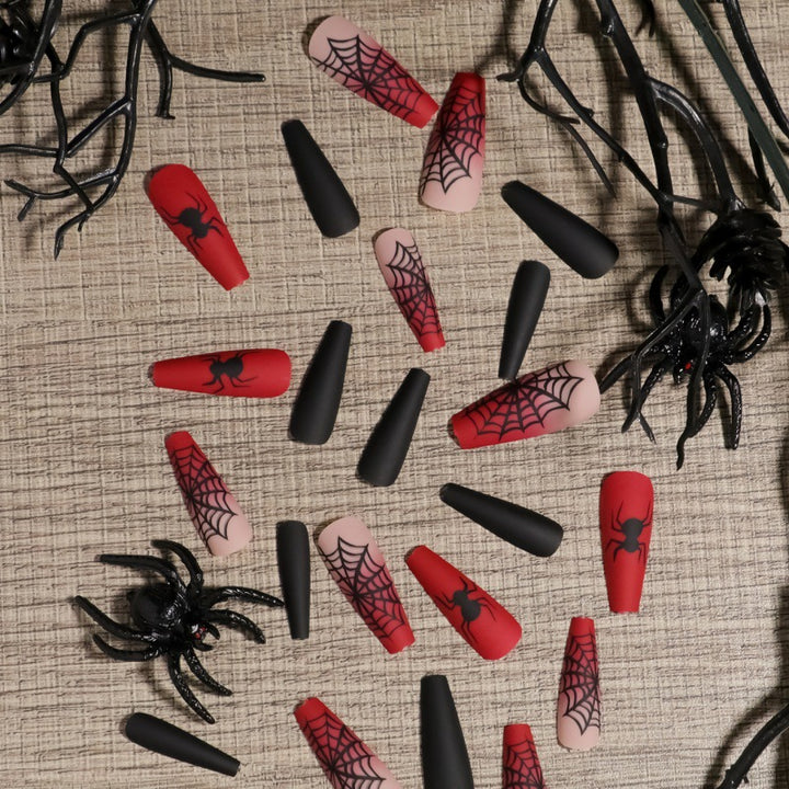 Halloween-Themen Press-On Nagelkunst Karnz
