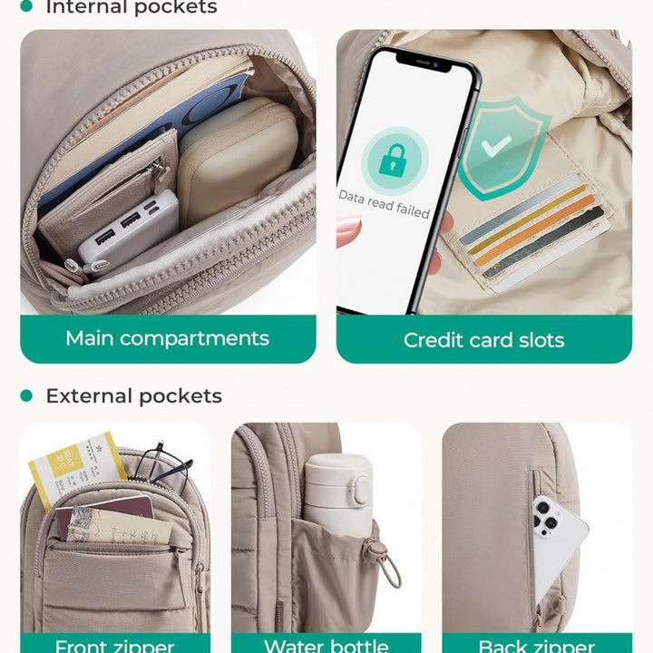 Praktische Sling-Tasche mit Mehreren Fächern Karnz
