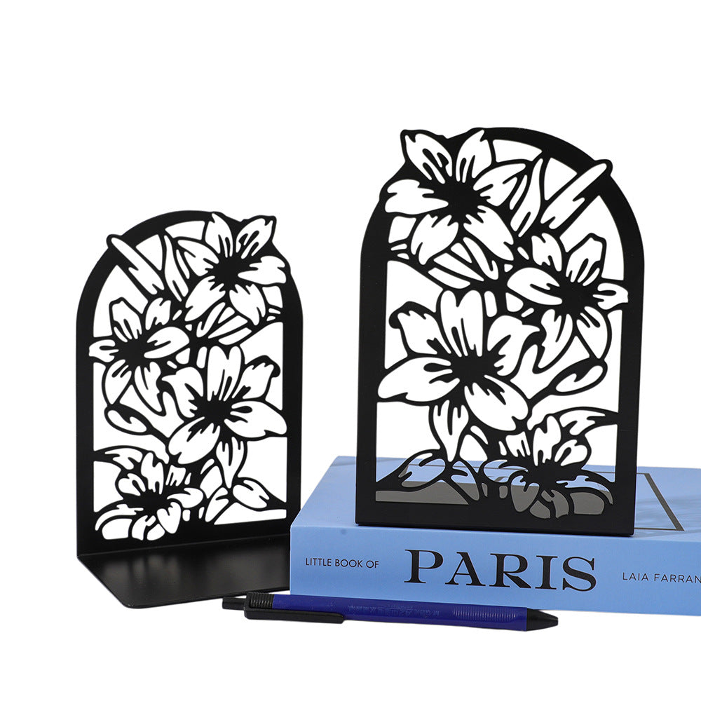 Künstlerisches Blumenbuchstützen-Set
