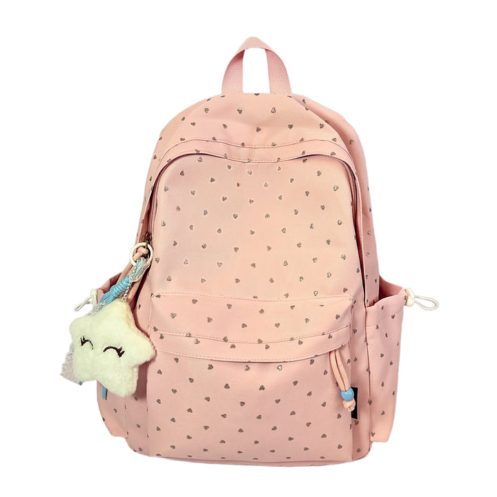 Verspielt Herz-Print Rucksack Karnz