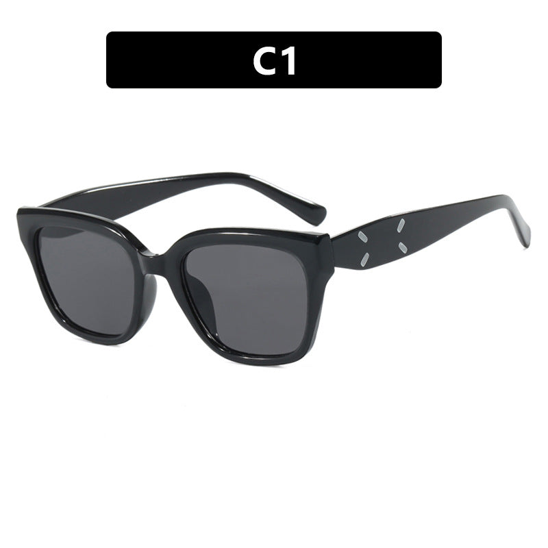 Damen modische quadratische Sonnenbrille mit UV-Schutz und elegantem Kunststoffrahmen Karnz