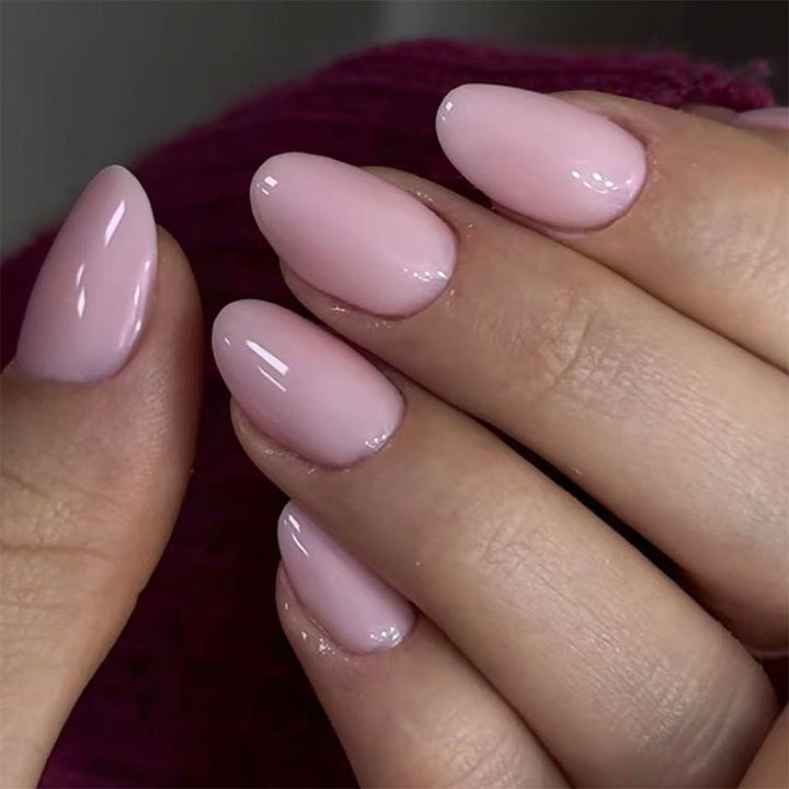 Glossy Elegante Mandel-Förmige Press-On Nägel