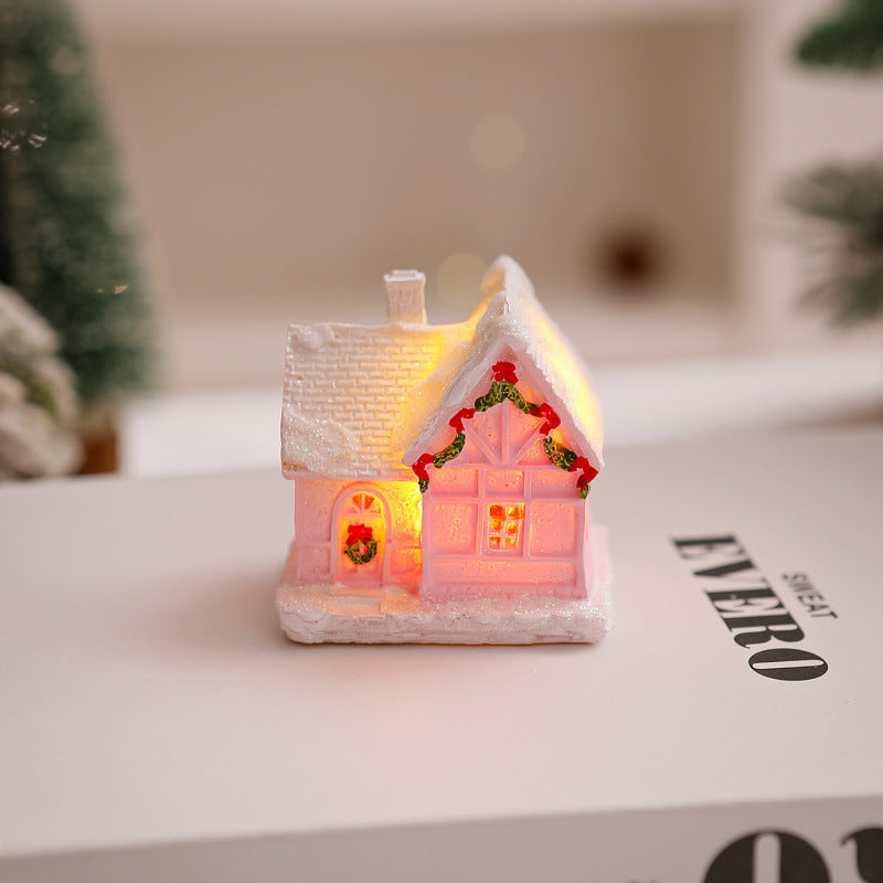 Beleuchtetes Weihnachtsdorf Haus Deko Karnz