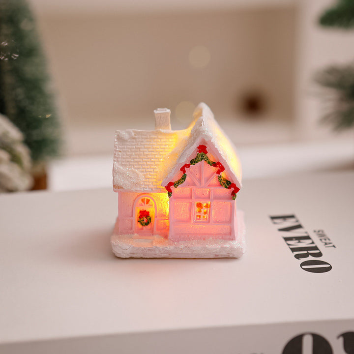 Beleuchtetes Weihnachtsdorf Haus Deko Karnz