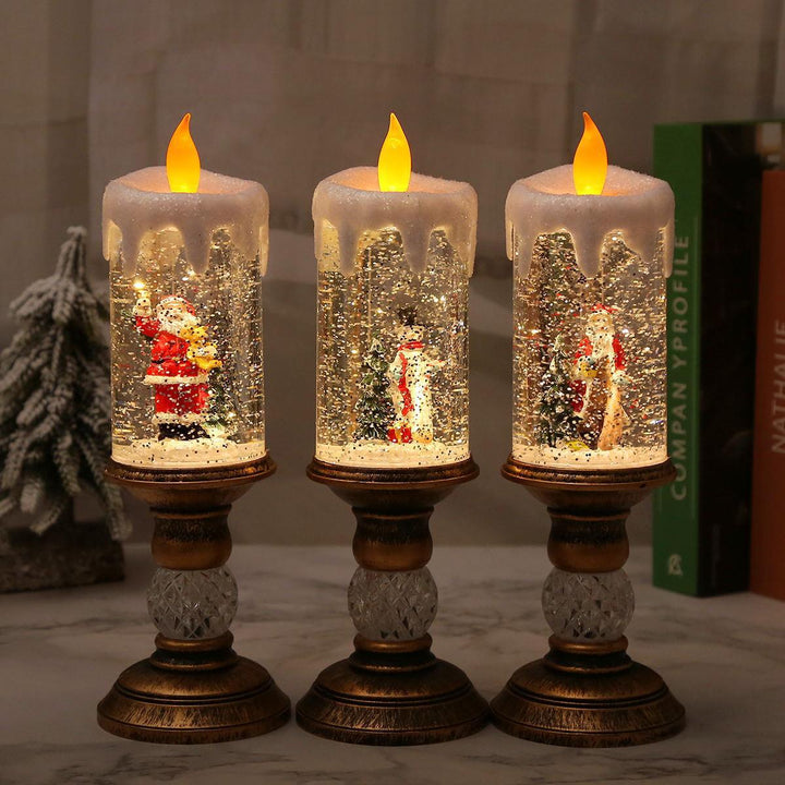 Weihnachtsdekoration Laterne mit Schneekugel Karnz