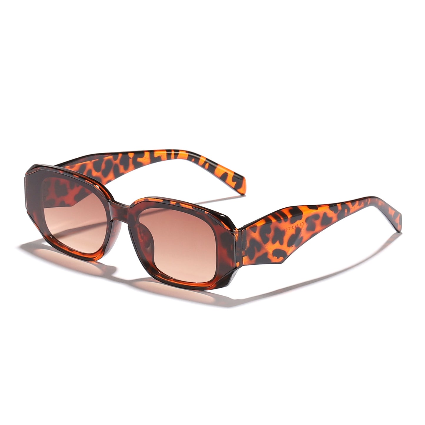 Damen modische Sonnenbrille im kantigen Design mit UV-Schutz Karnz