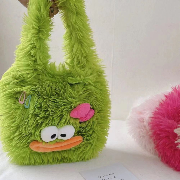 Kuschelige Plüschhandtasche mit Tiermotiv Karnz