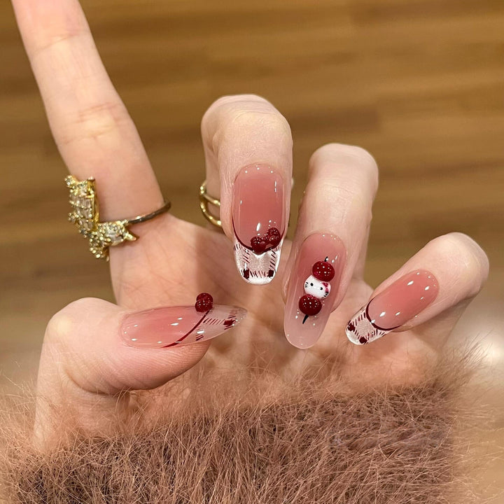 Kunstnägel mit Verspieltem Hello Kitty Design Karnz