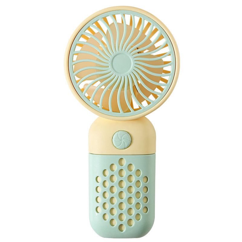 Damen Tragbarer Mini Handventilator mit ergonomischem Griff und USB Ladefunktion Karnz