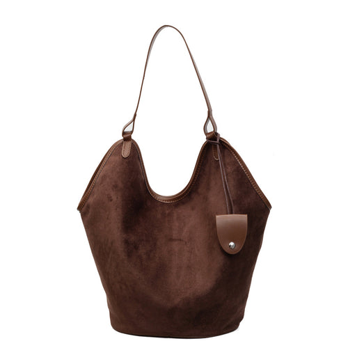 Suede Chic Schlaff Tote Bag Karnz