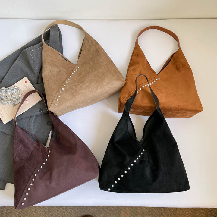 WoUnique Textured Suede Hobo Tasche Karnz