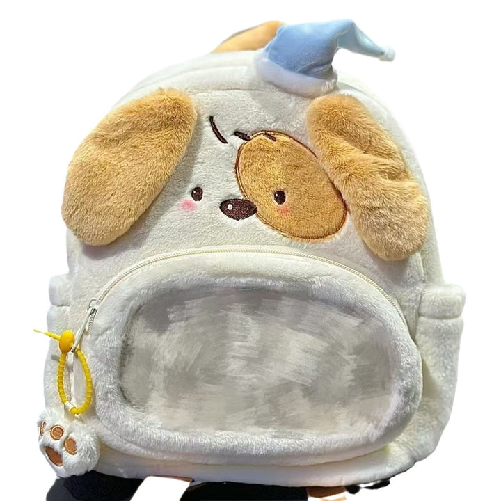Plüsch-Rucksack mit Niedlichem Hundedesign Karnz